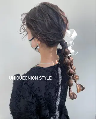 セミロング ヘアメイク new meのヘアスタイル