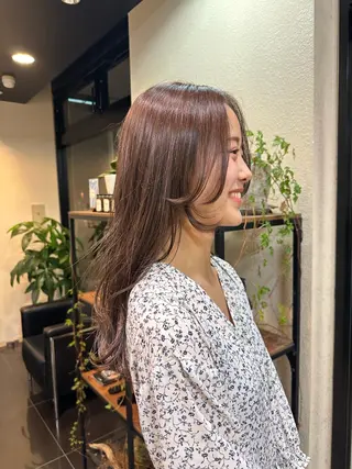 ロング カラー ブリーチカラー/ベー ジュ/Hono🦖のヘアスタイル