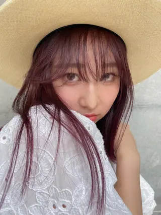 セミロング nessヤマサキ リュウタのヘアスタイル