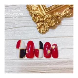 ミディアム ネイル 👑enen style👑のネイルデザイン