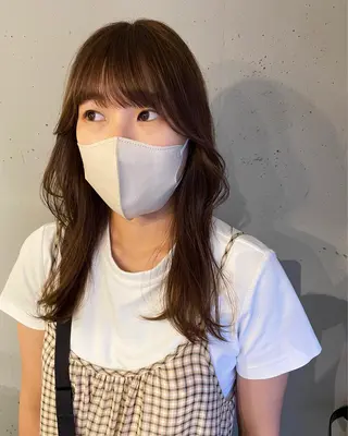 ロング カラー 東 みのりのヘアスタイル