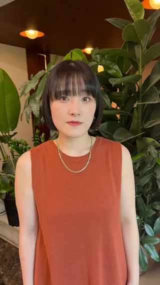 ショート カラー ミディアムレイヤー/ 艶カラー🎀　emiのヘアスタイル