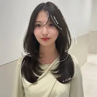 セミロング カラー 本場の韓国ヘア 🇰🇷 中尾 崇人のヘアスタイル