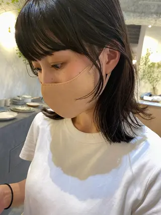 ミディアム カラー 砂原 ひよりのヘアスタイル
