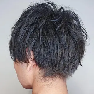 カラー パーマ ヘアアレンジ メンズ ブリーチ/ヘアケア/ 艶髪/イギチハルのヘアスタイル