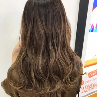 ロング カラー メンズ縮毛矯正 ニュアンスパーマのヘアスタイル