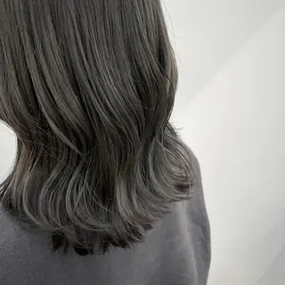 ミディアム 美髪縮毛/インナー カラー ERINA✨のヘアスタイル