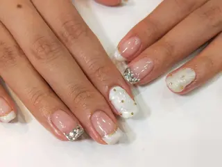 ネイル はばすみれ🎀ﾈｲﾙ 光ﾌｪｲｼｬﾙ ﾍｱのネイルデザイン