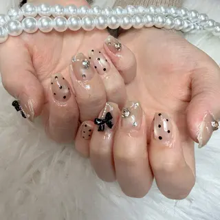 ネイル 🎀nana🫧 ワンホンネイル🎀のネイルデザイン