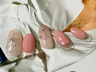 ネイル フルリール 【プライベートサロンのネイルデザイン