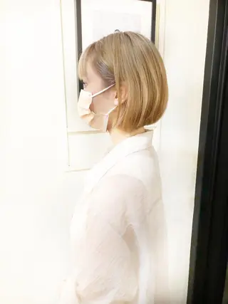ショート カラー 🌿ダブルカラー/ 明大前/中村渓太のヘアスタイル