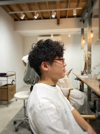パーマ メンズ 野間 祐哉のヘアスタイル