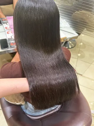 ロング SANA/ツヤカラー /カット大船のヘアスタイル