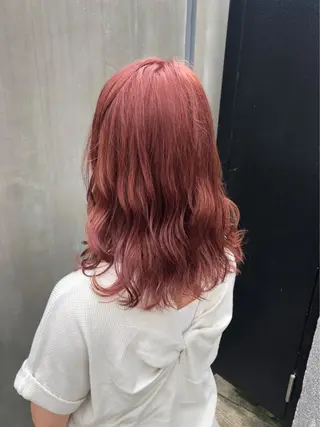 セミロング カラー 赤み消し韓国ヘア レイヤー縮毛🤍渡邉のヘアスタイル