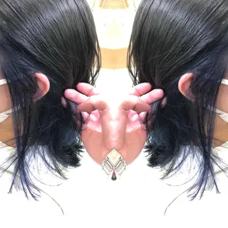 ミディアム カラー 韓国レイヤー×透明感 カラー/山崎一輝のヘアスタイル