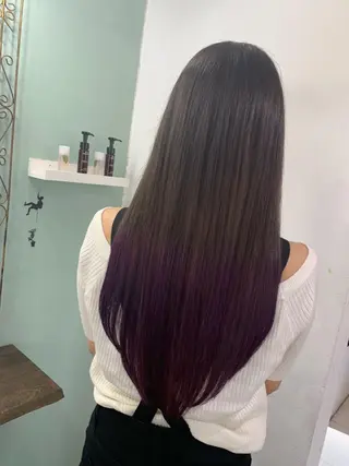 ロング カラー R ri R takagiのヘアスタイル