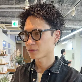 ショート 大人メンズヘア メンズパーマSHUNのヘアスタイル