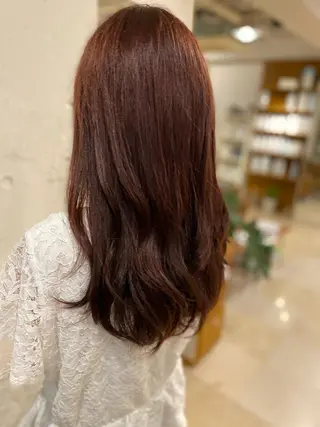 ロング カラー ヘアアレンジ 安澤 彩奈のヘアスタイル