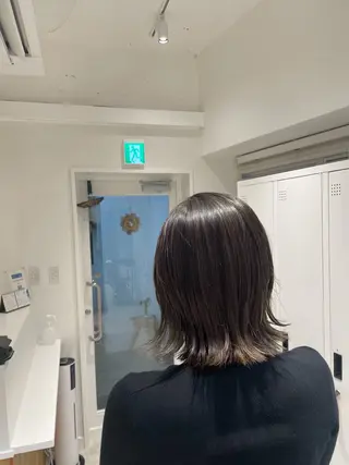 ミディアム カラー 🤍恵比寿/透明感/ 小顔カット🤍アズサのヘアスタイル