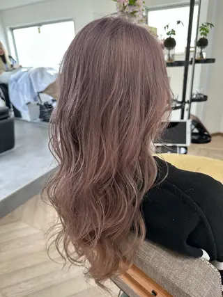 セミロング カラー be flotのヘアスタイル