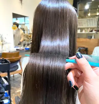 ロング カラー マンツーマン女性 美容師 奏のヘアスタイル