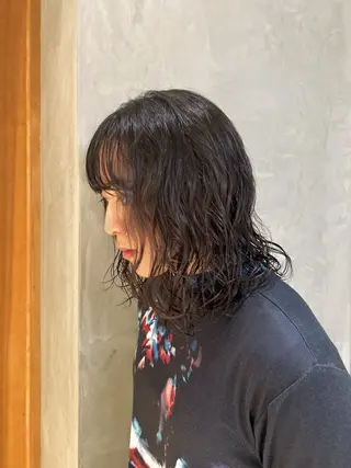 パーマ 神野 柚芽のヘアスタイル