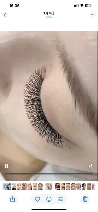 マツエク・マツパ ゆり愛❤️ラツシユ AURAのマツエク・マツパデザイン