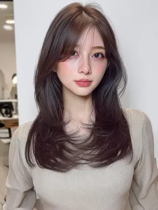 カラー ロング 髪質改善・縮毛矯正 💎ASUKAのヘアスタイル