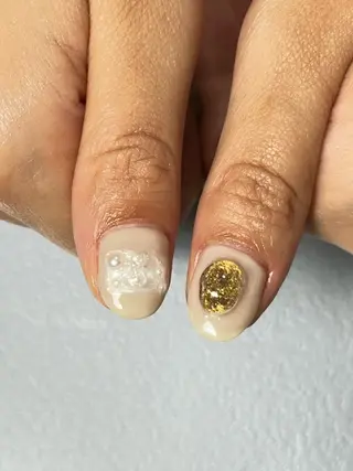 ネイル tsumeya ゆるかわ手描きネイルのネイルデザイン