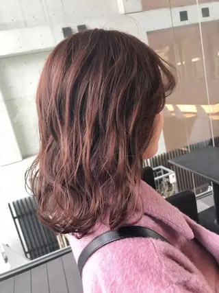 ミディアム 八谷 将平のヘアスタイル
