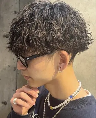 パーマ メンズ 👑メンズパーマ屋 👑/栄/馬場斗生のヘアスタイル