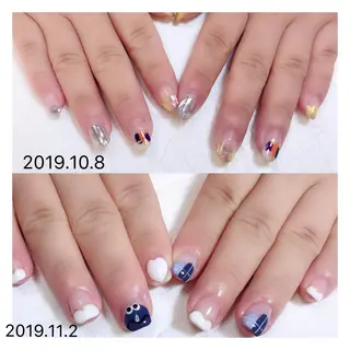 ショート ネイル 👑enen style👑のネイルデザイン