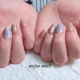 ネイル ❁miju nail 大人上品/自爪育成のネイルデザイン