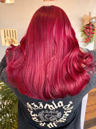 ロング カラー 🌸小掛🌸 豊橋外国人風カラーのヘアスタイル