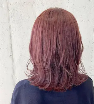 ミディアム カラー KAEDE🎀 縮毛矯正＆パーマ特化のヘアスタイル