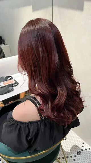 セミロング カラー 新宿/ヘアカラー AiNAのヘアスタイル