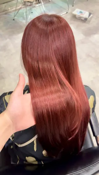 ロング カラー がわ/ハイレイヤー /ハイトーンカラーのヘアスタイル