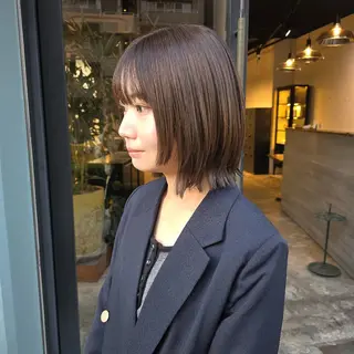 ショート カラー ハヤシ マユ ✂ 府中美容室のヘアスタイル