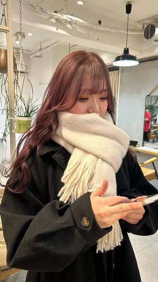 ロング カラー じゅわっと暖色カラー 🍊Moemiのヘアスタイル