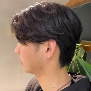ミディアム メンズ ナツハラ サトシのヘアスタイル