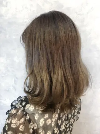 セミロング カラー 五月女 隼人のヘアスタイル