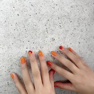 ロング カラー パーマ ヘアアレンジ メンズ キッズ ネイル マツエク・マツパ Salon Ｋのネイルデザイン