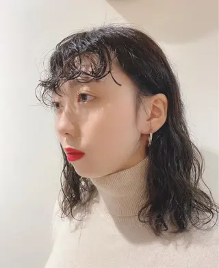 ミディアム カラー 新宿三丁目 田中美由紀のヘアスタイル