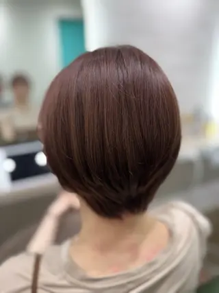 ショート カラー 縮毛矯正/ /関内/あべももこのヘアスタイル