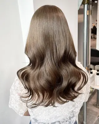 ロング カラー *トレンド韓国スタイ ル🇰🇷モデル募集のヘアスタイル