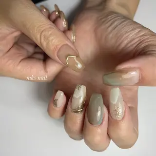 ネイル mks＊nail //  枚方長尾のネイルデザイン