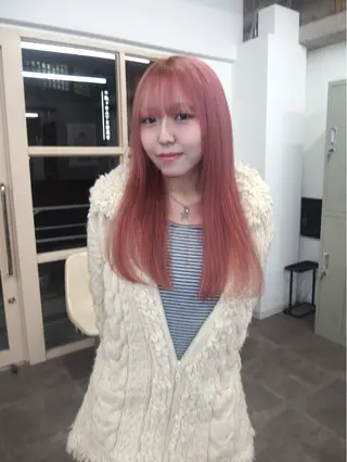 ロング カラー 水野谷遥/ハイトーン /カラーモデル🎀のヘアスタイル