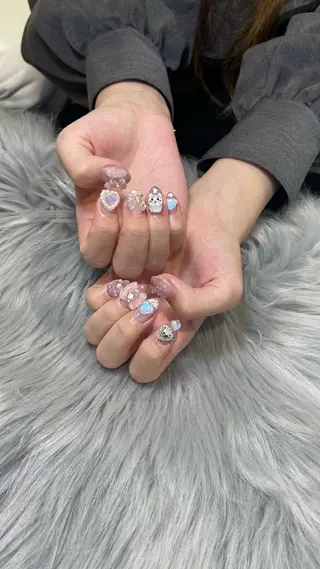 ネイル RICO Nail パーツつけ放題🌈のネイルデザイン