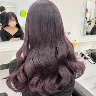 ロング カラー ヘアアレンジ 縮毛矯正🤍 盛れるボブ/ひかりのヘアスタイル