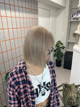 ミディアム カラー カットモデル様無料 💎saaya💎のヘアスタイル
